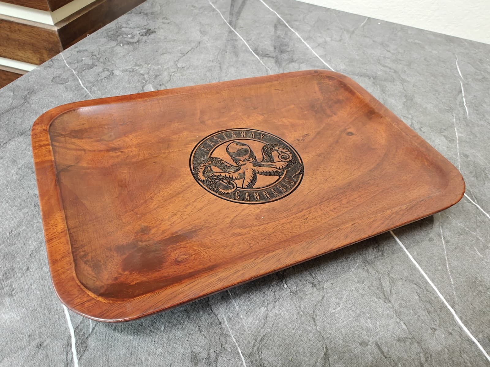 Wooden Rolling Trays — Laser-engraved hardwood
